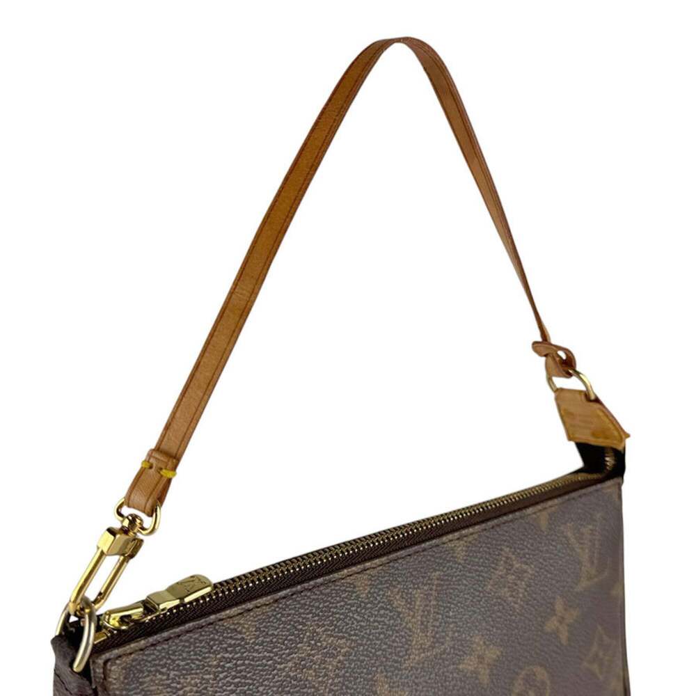 LOUIS VUITTON Brown Monogram Canvas Pochette Mini Bag - Picture 10 of 12